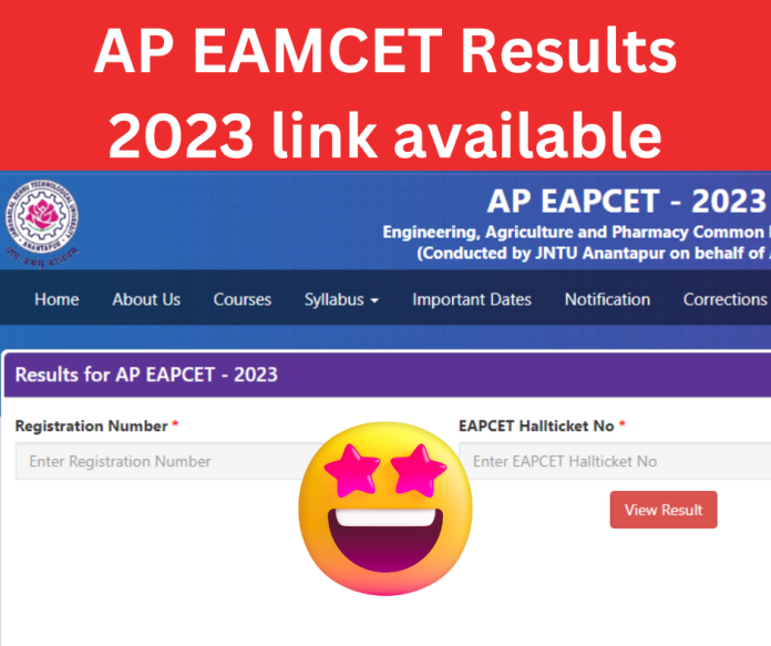 AP EAMCET Results 2023 link available download AP EAMCET Results 2023 link available