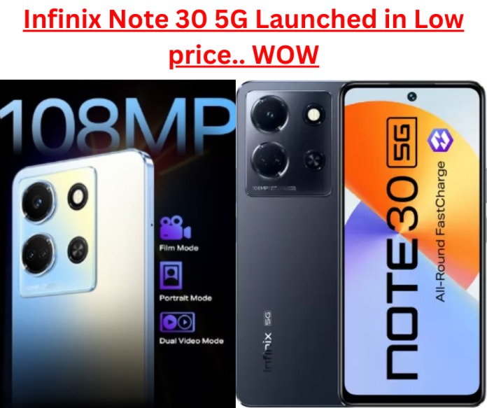Infinix Note 30 5G Launched in Low price.. WOW